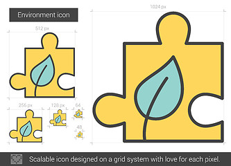 Image showing Environment line icon.