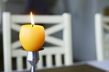 Image showing yellow easter candle