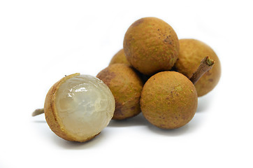 Image showing Longan on white background