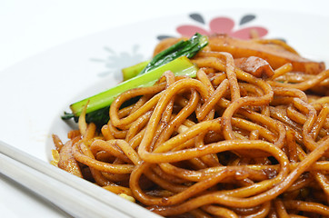 Image showing Vegetable fried noodle