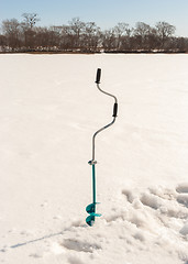 Image showing auger for fishing