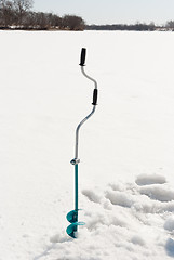 Image showing auger for ice