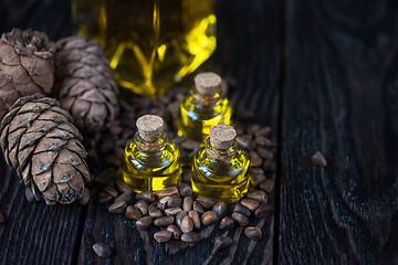 Image showing Oil of cedar nuts