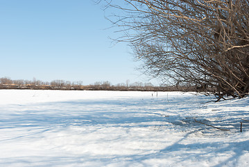 Image showing frozen river
