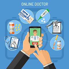 Image showing Online doctor concept