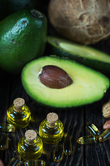 Image showing Oil of avocado and fish oil