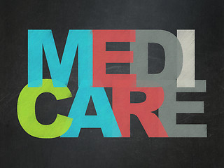 Image showing Medicine concept: Medicare on School board background