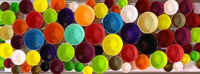 Image showing Color Pots