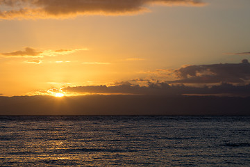 Image showing Idylic sunset over indian ocean, Madagascar