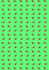 Image showing bitter chili pepper and paprika on a green background