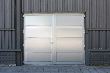 Image showing Silver Doors