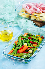 Image showing vegetables and meat in bowl