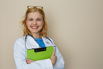 Image showing Photo of doctor with phonendoscope