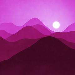 Image showing pink landscape background