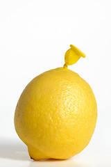 Image showing Abstract lemon from balloon