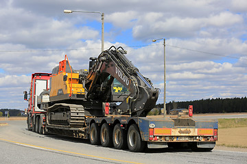 Image showing Heavy Transport Vehicle at Road Intersection
