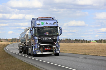 Image showing Next Generation Scania Tanker on the Road