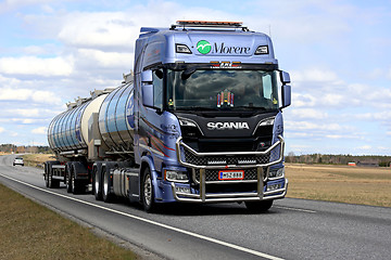 Image showing Customized Next Generation Scania Tanker on the Road