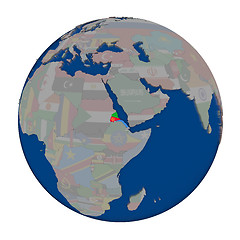 Image showing Eritrea on political globe