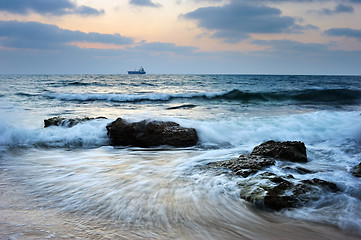 Image showing Mediterranean Coast Israel