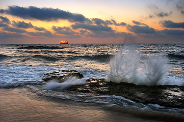 Image showing Mediterranean Coast Israel