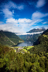 Image showing Geiranger fjord, Norway.