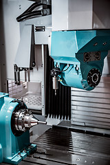 Image showing Metalworking CNC milling machine.