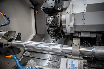 Image showing Metalworking CNC milling machine.