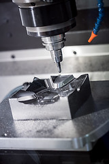 Image showing Metalworking CNC milling machine.