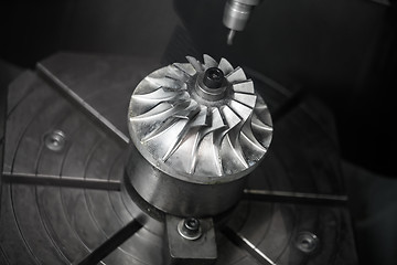 Image showing Metalworking CNC milling machine.