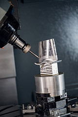 Image showing Metalworking CNC milling machine.