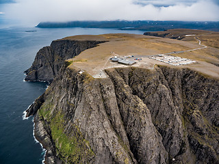 Image showing North Cape (Nordkapp) aerial photography,