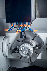 Image showing Metalworking CNC milling machine.