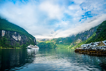 Image showing Geiranger fjord, Norway.