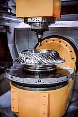 Image showing Metalworking CNC milling machine.