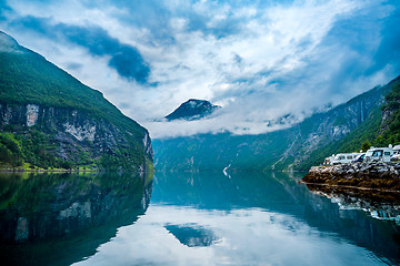 Image showing Geiranger fjord, Norway.