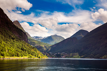 Image showing Geiranger fjord, Norway.