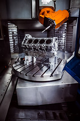 Image showing Metalworking CNC milling machine.