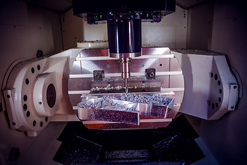 Image showing Metalworking CNC milling machine.