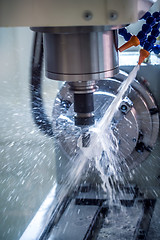 Image showing Metalworking CNC milling machine.