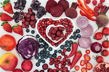 Image showing Purple and Red Health Food