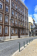 Image showing Street  in old town of Lisbon, Portugal