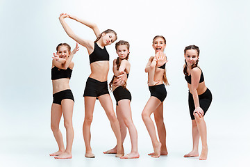 Image showing The kids dance school, ballet, hiphop, street, funky and modern dancers