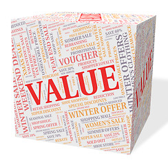 Image showing Value Cube Means Quality Control And Approved