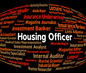 Image showing Housing Officer Indicates Recruitment Habitation And Job