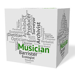 Image showing Musician Job Indicates Sound Track And Audio