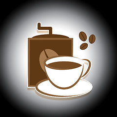 Image showing Brewed Coffee Indicates Barista Brewing And Roasted