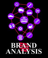 Image showing Brand Analysis Indicates Data Analytics And Analyse