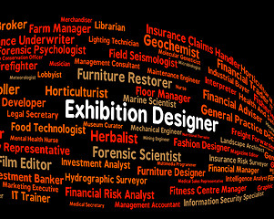 Image showing Exhibition Designer Shows Trade Fair And Demonstration