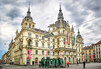 Image showing Graz Town Hall and Hauptplatz